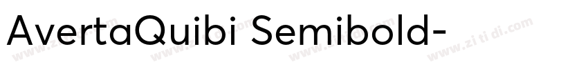 AvertaQuibi Semibold字体转换
